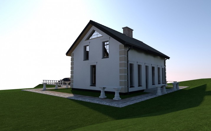 Projekt nowoczesnej elewacji